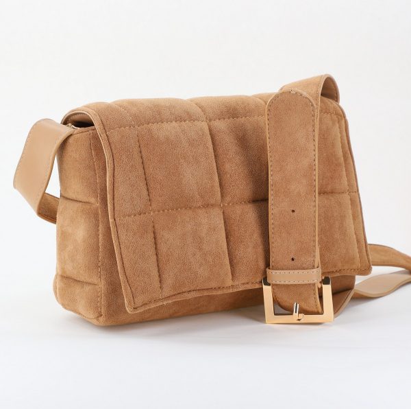 Geanta damă casual bej piele ecologica velur BS20201191 120