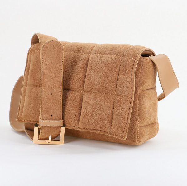 Geanta damă casual bej piele ecologica velur BS20201191 121