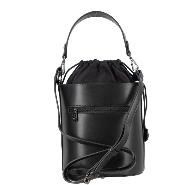 Geanta tip postas casual de dama din piele ecologica neagra cu model fateta exterioara Nobo BSNOCR210296 121