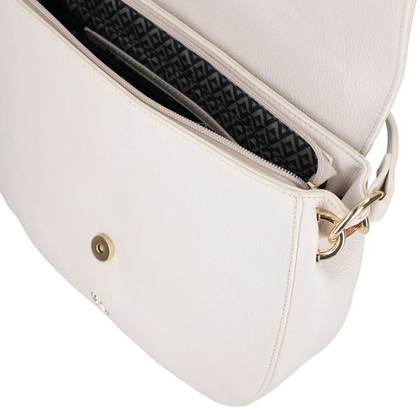 Geanta casual crossbody dama din piele eco gri texturata cu bretea suplimentara Lulu Castagnette BSLLCA2103087 119