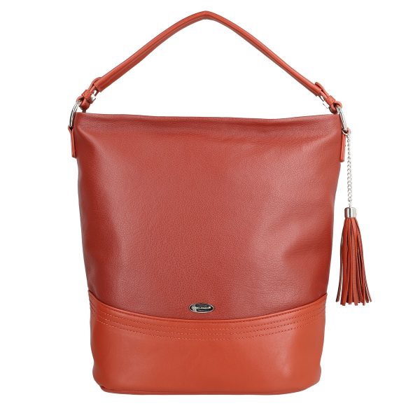 Geanta Crossbody Mare Dama Piele Ecologica Aramiu cu Trei Buzunare David Jones BSDJCR2108309 120