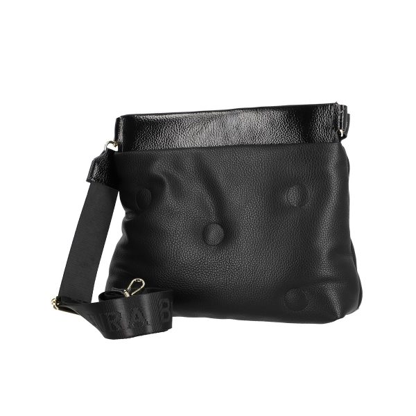 Geanta tip postas dama piele ecologica neagra inchidere fermoar si interior finisat Laura Biaggi LB248CR2109043 121