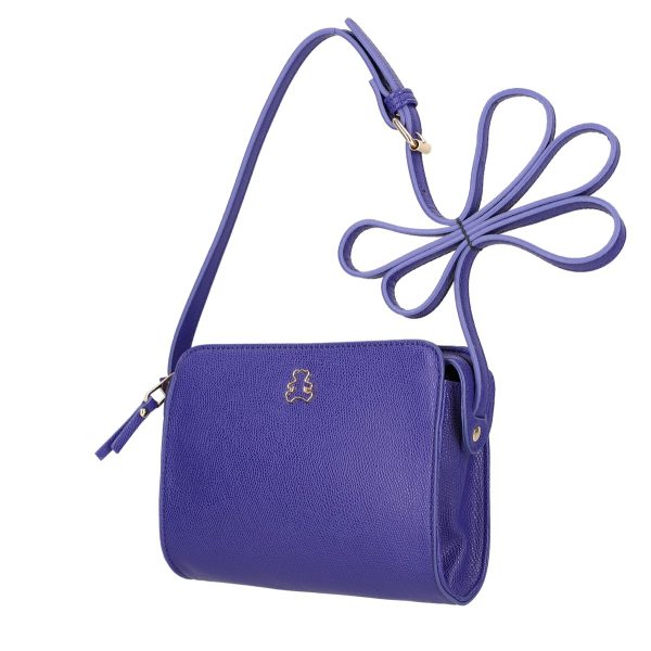 Poseta casual de femei din piele eco mini albastru regal tip postas Lulu Castagnette BSDJCA2103147 121