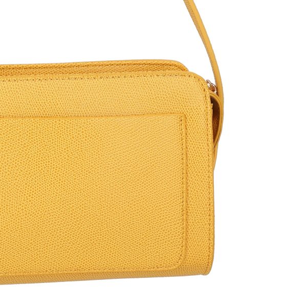 Poseta casual mini femei din piele eco galbena de tip postas Lulu Castagnette BSDJCA2103144 121