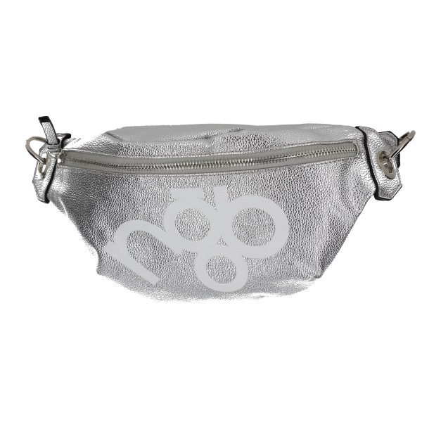 Borseta casual de femei din piele ecologica gri lucios cu buzunare nobo BSNOBO210157 123