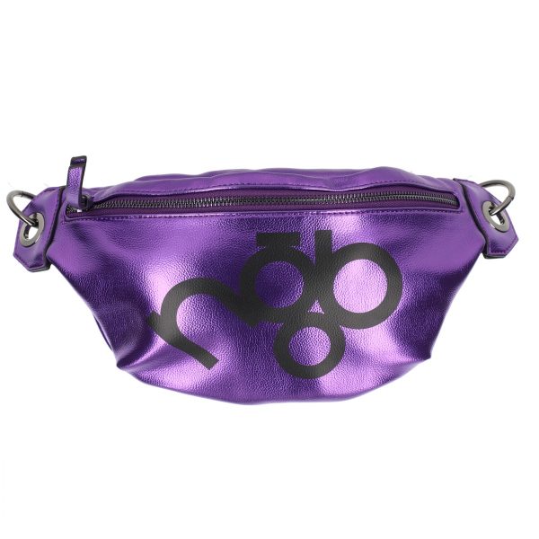 Borseta casual de dama piele ecologica mov lucios cu buzunare nobo BSNOBO210156 123