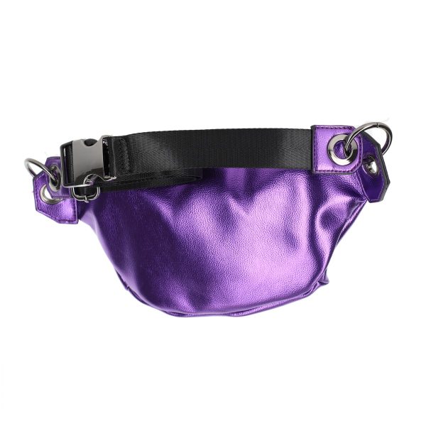 Borseta casual de dama piele ecologica mov lucios cu buzunare nobo BSNOBO210156 125