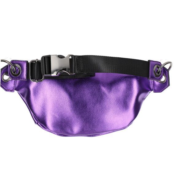 Borseta casual de dama piele ecologica mov lucios cu buzunare nobo BSNOBO210156 124