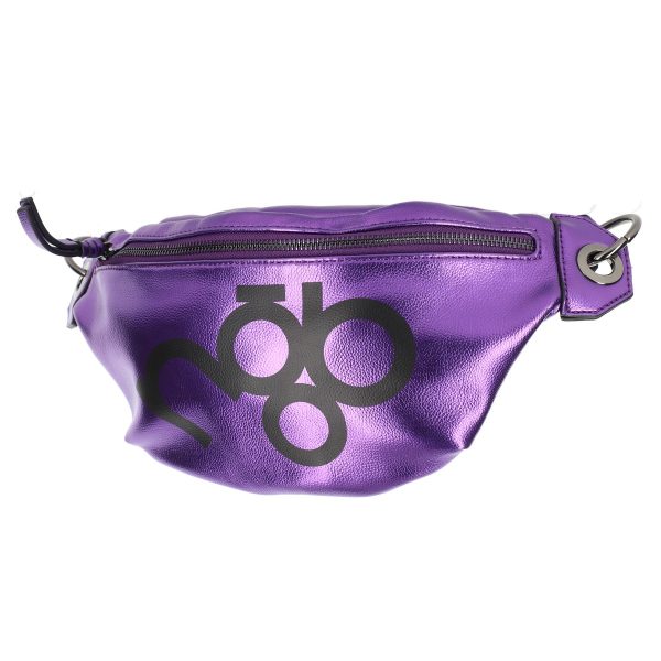 Borseta casual de dama piele ecologica mov lucios cu buzunare nobo BSNOBO210156 122