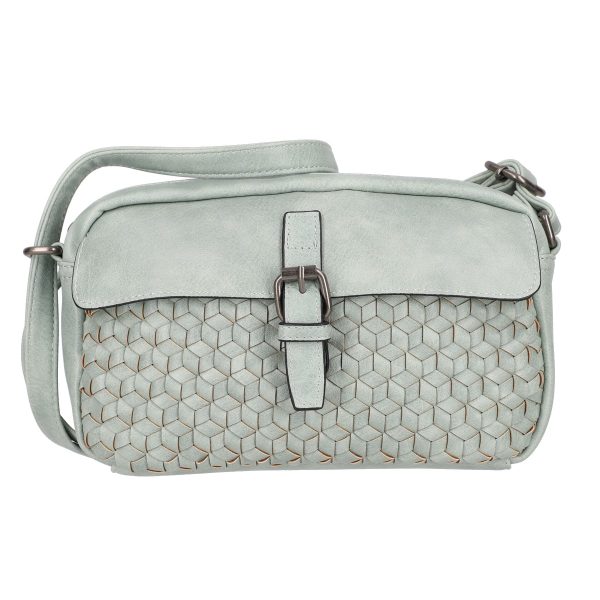 Poseta dama casual din piele eco verde cu buzunare si fermoar Turbo Bags BSCA2101123 119
