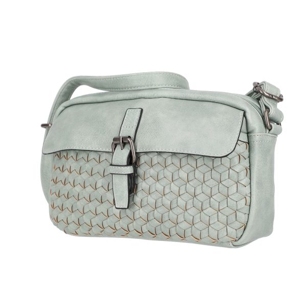 Poseta dama casual din piele eco verde cu buzunare si fermoar Turbo Bags BSCA2101123 120