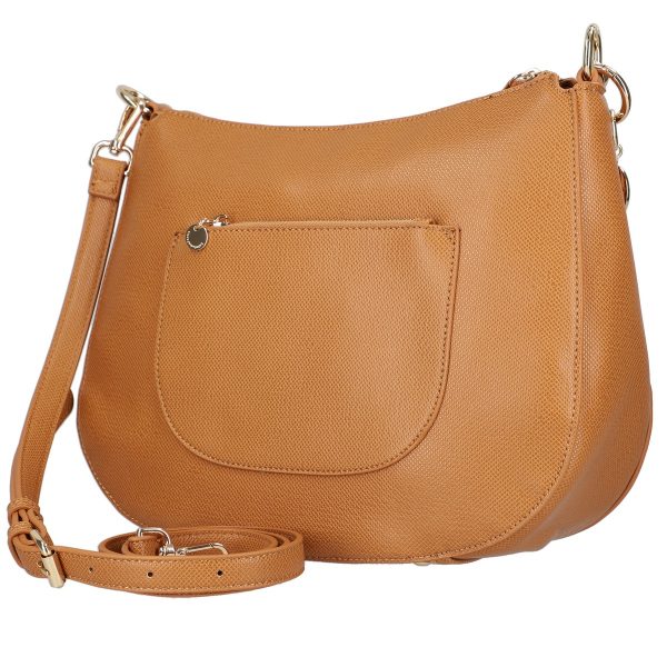Geanta Crossbody Femei Maro Piele Eco Textura Lucioasa cu Buzunar Lateral - Lulu Castagnette BSLLCA2103114 120