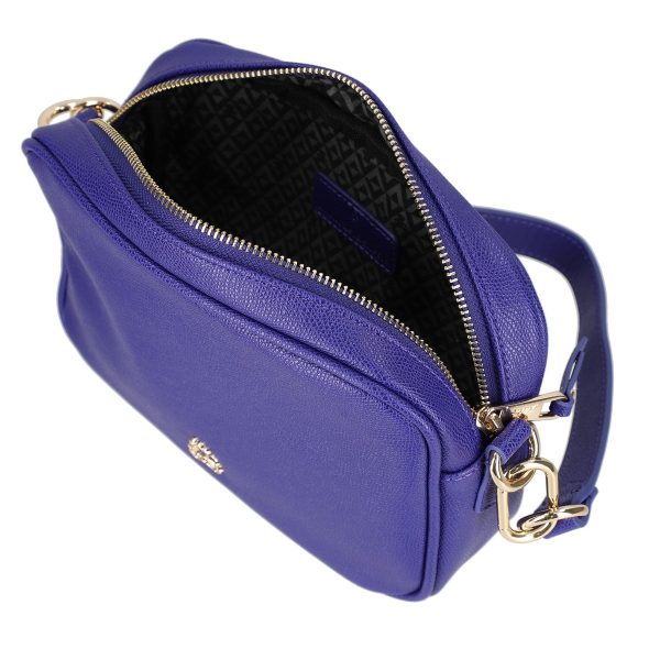Poseta casual dama piele ecologica albastru regal cu un compartiment Lulu Castagnette BSLLPO2103132 119