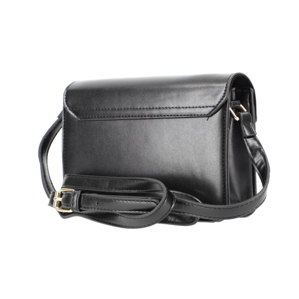 Poseta casual femei din piele ecologica neagra cu bretea si un compartiment BSMOCA2101227 122