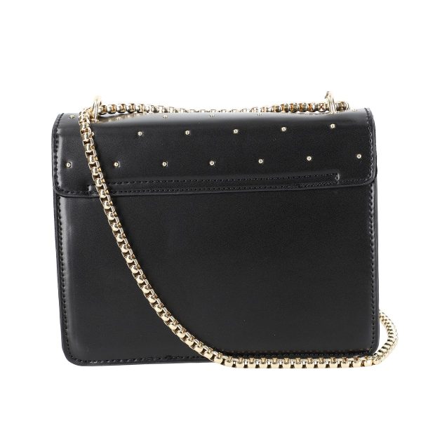 Poseta eleganta de dama din piele ecologica neagra cu bretea din lant Femestage BSFEPO2102112 121