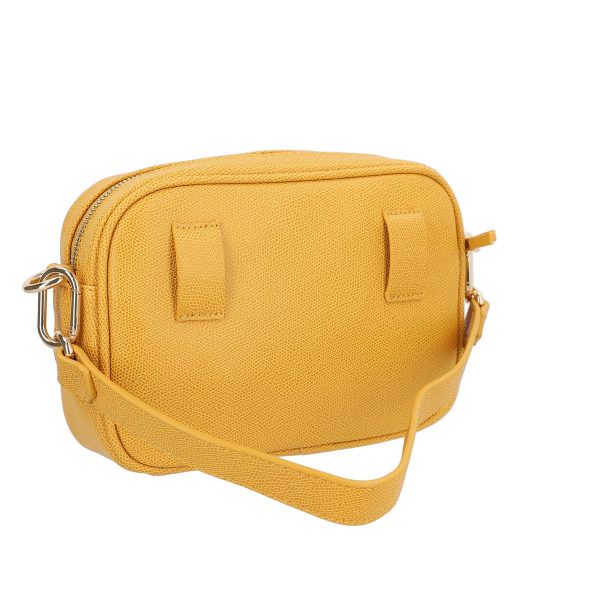 Poseta casual din piele eco galbena cu un compartiment Lulu Castagnette BSLLPO2103130 124