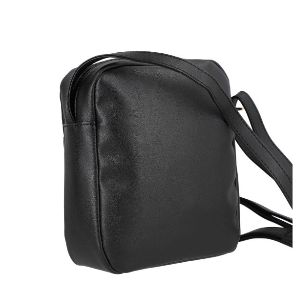Poseta eleganta de umar femei din piele eco neagra texturata in carouri Monnari BS20201205 124