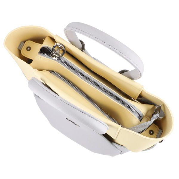 Geanta casual de femei din piele ecologica gri cu picioare de protectie si bretea Galanti BS038CNT2205420 120