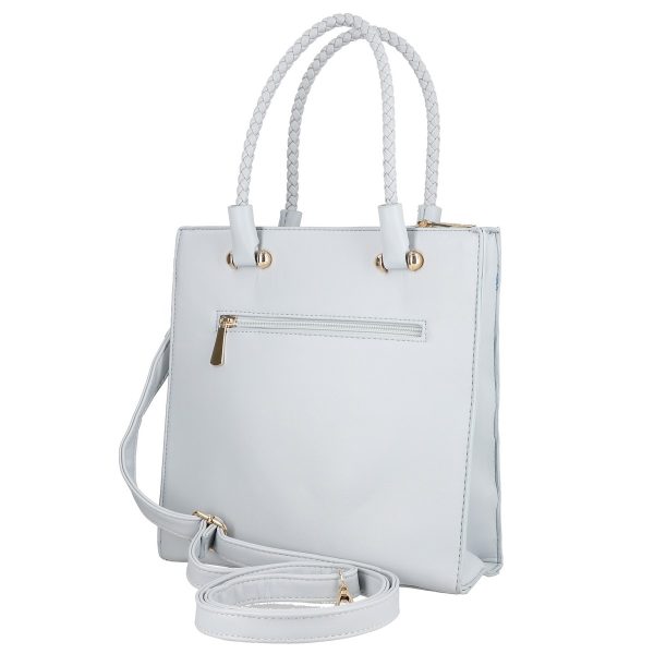 Geanta cu Fermoar Casual Femei din Piele Eco Albastra Intretesuta - Amalia BSCA2205112 120