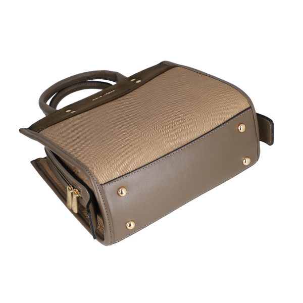 Geanta casual piele eco maro caramel cu compartiment spatios si buzunare interioare David Jones BSDJCA2208011 122