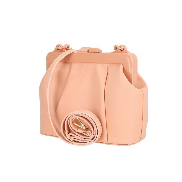 Mini Geanta Dama Casual Piele Eco Roz cu Maner Lant si Bretea - Emily BS1006CA2205361 120