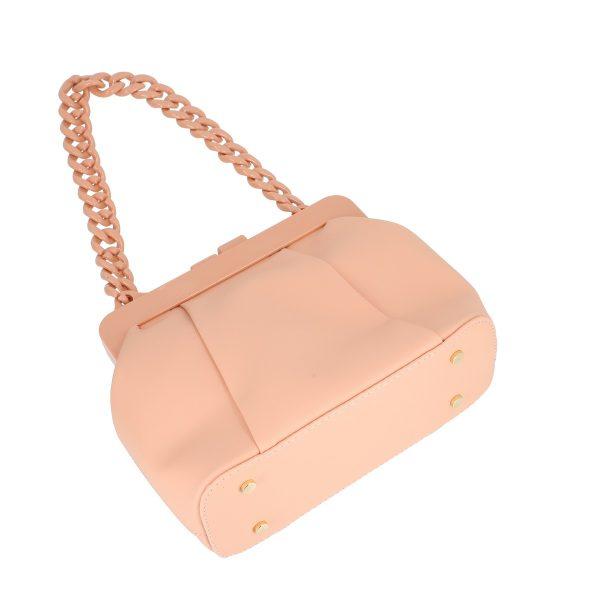 Mini Geanta Dama Casual Piele Eco Roz cu Maner Lant si Bretea - Emily BS1006CA2205361 121