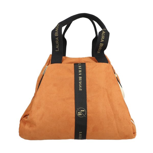 Geanta Shopper dama piele ecologica maro cu fermoar auriu si buzunare suplimentare Laura Biaggi LBSH975G2108274 120
