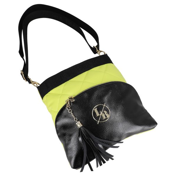 Geanta de umar casual dama piele eco verde lemon manere confortabile compartiment spatios Laura Biaggi BSLBCR2203031 121