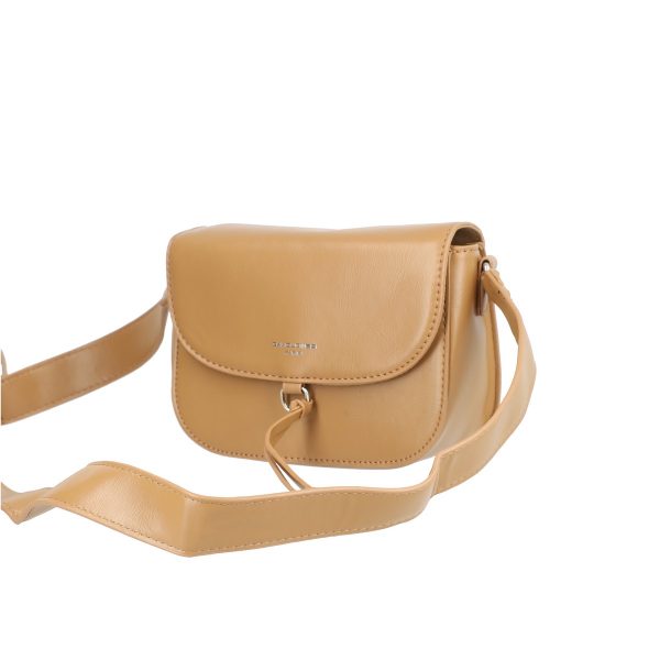 Poseta casual dama piele eco bej cu bareta si buzunare David Jones BSDJPO2108311 120