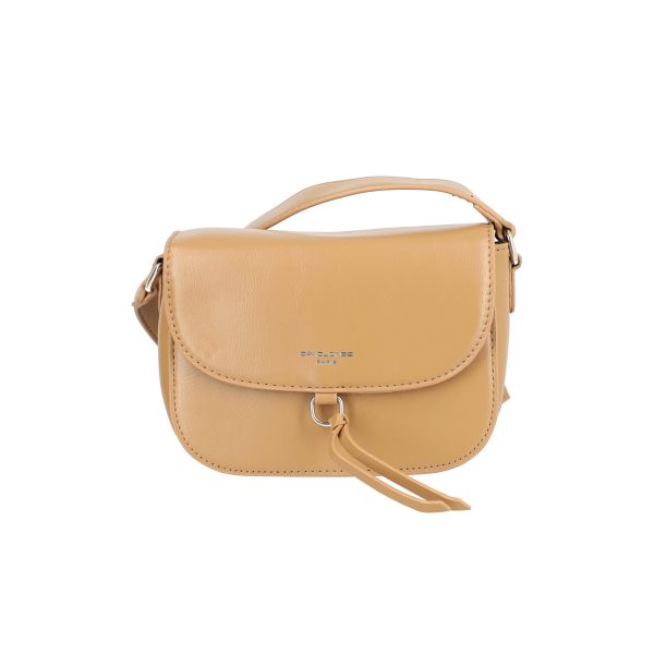 Poseta casual dama piele eco bej cu bareta si buzunare David Jones BSDJPO2108311 124