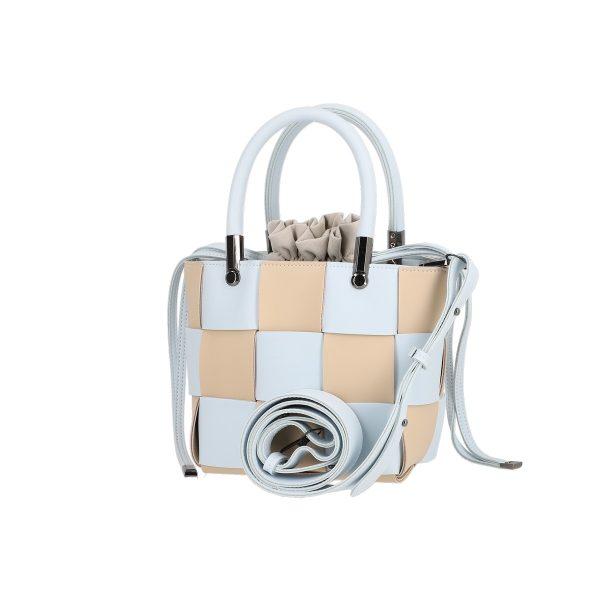 Poseta casual de dama din piele eco albastru intretesuta cu bretea Galanti BS043CNT2205402 120