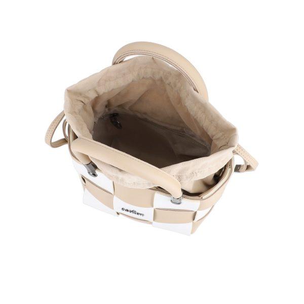 Poseta casual femei din piele eco gri intretesuta cu un compartiment Galanti BS043CNT2205404 127