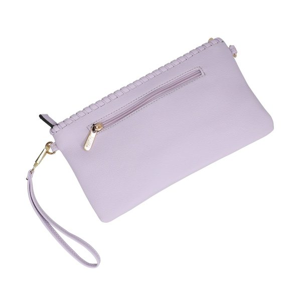 Poseta casual femei de mana piele eco mov deschis cu bretea reglabila Coveri BSPOCA2205116 121