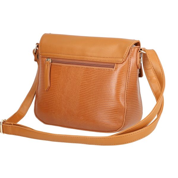Poseta casual dama din piele eco maro cu elemente metalice si trei buzunare Monnari BSNOPO2108123 122