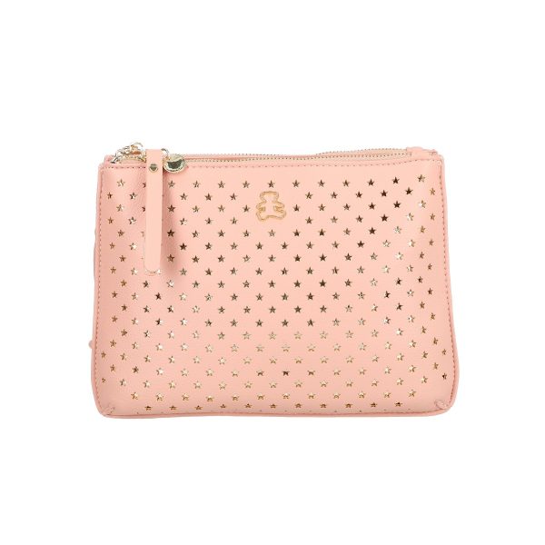 Geanta de Umar cu Bareta Ajustabila Eleganta Dama Piele Eco Roz cu Doua Compartimente - Lulu Castagnette BSLLPO2203024 122