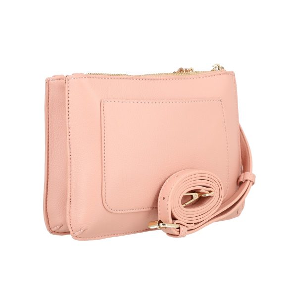Geanta de Umar cu Bareta Ajustabila Eleganta Dama Piele Eco Roz cu Doua Compartimente - Lulu Castagnette BSLLPO2203024 123