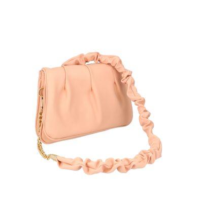 Poseta eleganta dama piele eco roz pudra de tip postas cu doua compartimente Cloe BS1062PO2205311