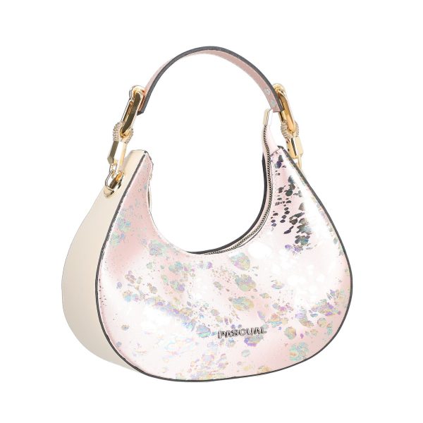Poseta de Mana Dama Eleganta Half Moon din Piele Eco Roz cu Bretea - Pascual BSPAS2204150 120