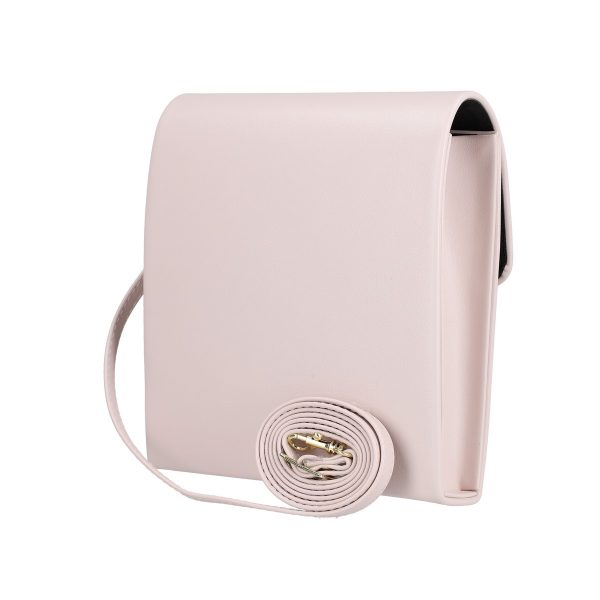 Poseta casual dama din piele eco roz deschis cu elemente metalice si bretea Kalet BSPO2205087 120