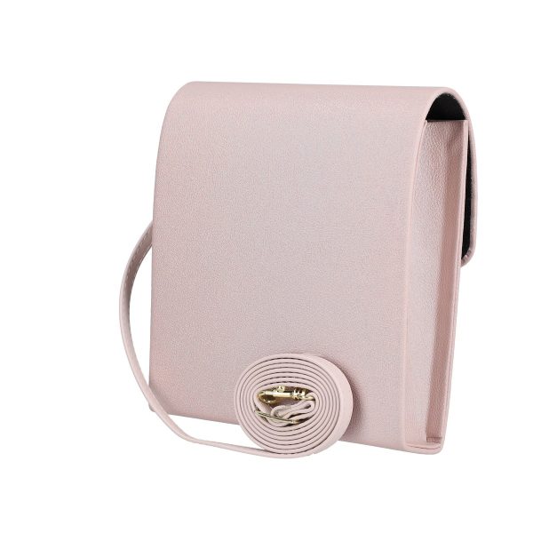 Poseta casual femei piele eco roz inchis cu bretea si elemente metalice Kalet BSPO2205088 120