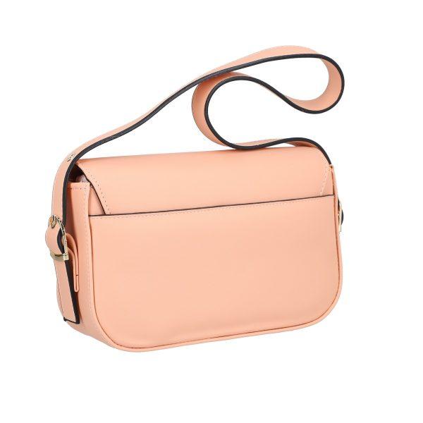 Poseta Dama Mica Casual Piele Eco Roz cu Bretea si Un Compartiment - Zoe BS1027PO2205342 120