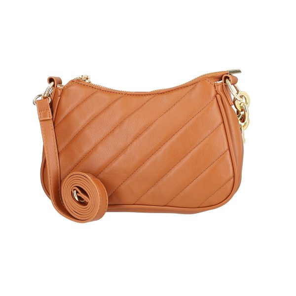 Poseta eleganta de dama piele neteda eco maro cu maner fashion si bretea BSPO2109055 123