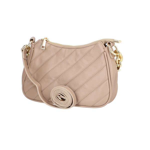 Poseta eleganta de femei piele ecologica taupe cu maner fashion si bretea BSPO2109054 121