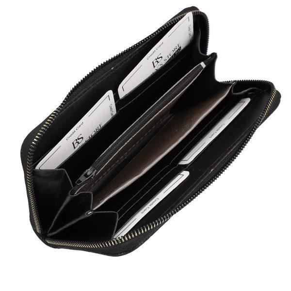 Set geanta portofel femei piele eco roz texturata cu bretea detasabila si doua compartimente Bernadette BSSET2205209 126