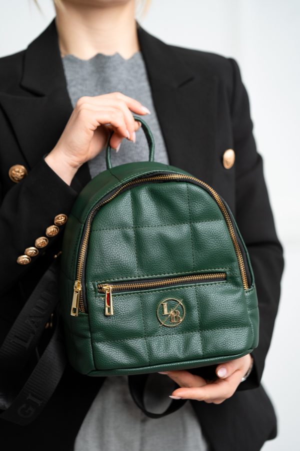 Rucsac Dama Mini din Piele Eco Verde - Laura Biaggi BS319MG2208271 119