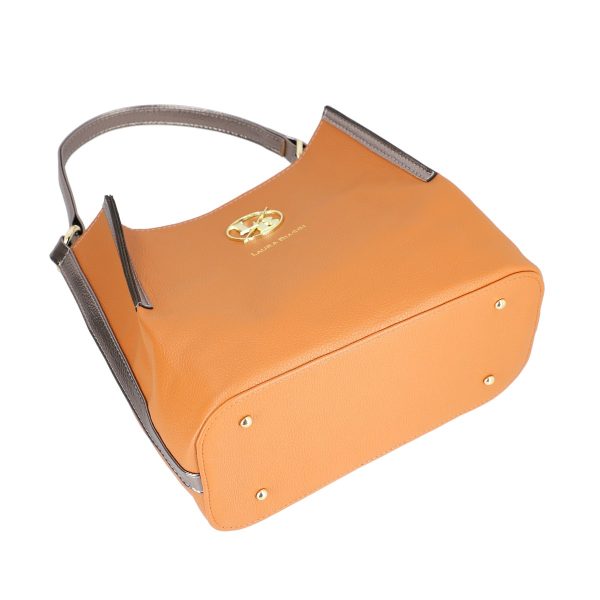 Geantă casual de femei 2 în 1 maro Laura Biaggi BS654AB2208275 124