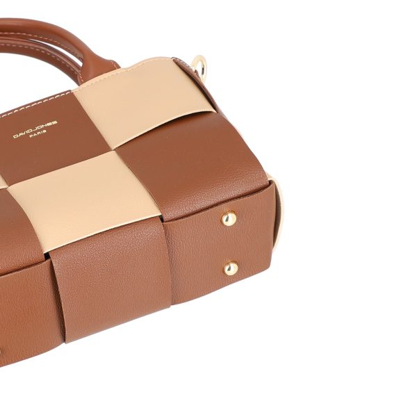 Poseta de Dama Casual, Piele Eco Galben Intrețesută cu Gentuță Detașabilă - David Jones BS6589PODJ2208422 121