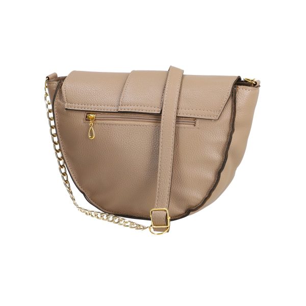 Poșetă damă casual piele ecologică taupe de umăr Laura Biaggi BS209P2208256 120