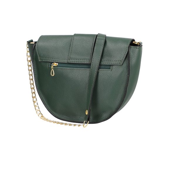 Poșetă damă casual piele ecologică verde de umăr Laura Biaggi BS209P2208258 121