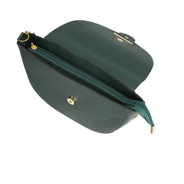 Poșetă damă casual piele ecologică verde de umăr Laura Biaggi BS209P2208258 124
